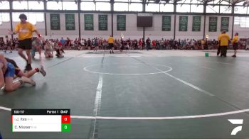 106-117 lbs Semifinal - Jase Ites, Ellsworth RTC vs Connor Misner, Mt. Zion Kids Wrestling Club