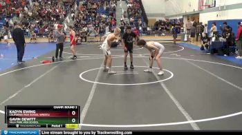 138 lbs Champ. Round 2 - Kadyn Ewing, California High School Wrestli vs Gavin Dewitt, Villa Park High School