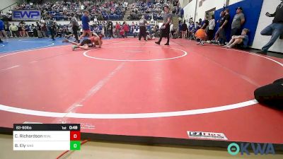 83-90 lbs Final - Cole Richardson, Barnsdall vs Bo Ely, Warner Eagles Youth Wrestling