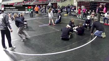 101 lbs Champ. Round 1 - Leah Hinman, Blair Wrestling Club vs Isabella Streff, CWO