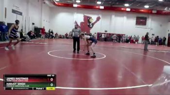 152 lbs Cons. Round 2 - James Hastings, Terre Haute North Vigo vs Harjot Singh, Franklin Wrestling Club