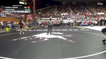110 lbs Champ. Round 1 - Kenna Miles, Fort Scott Hs vs Isabella Stream, Wamego HS