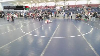 50-55 lbs Semifinal - Harley-Jae Timms, North Sanpete Little League vs Reese Lindsay, Altamont Longhorns