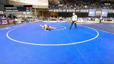 Girls 3A 135 lbs Quarterfinal - Desirae Juarez, Southridge (Girls) vs Kaycee Potts, Kelso (Girls)