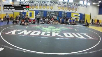 120 lbs Round 4 (8 Team) - Jaden Williams, Wellington vs Nathan Reilly, Cocoa Beach WC