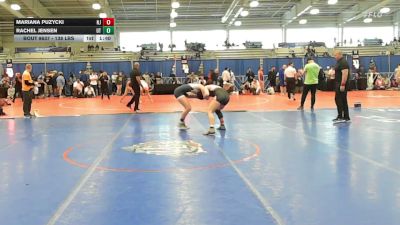 138 lbs 3rd Place - Mariana Puzycki, NJ vs Rachel Jensen, UT