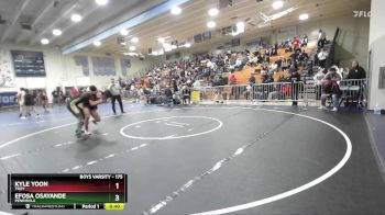 175 lbs Cons. Round 6 - Efosa Osayande, Peninsula vs Kyle Yoon, Troy