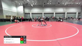 195 lbs Quarterfinal - Gerard Johnson, Team Diamond Fish Pink vs Ryland Whitworth, Team Shutt Penguin