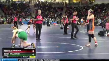 155 lbs Champ. Round 1 - Maggie Schroeder, Colfax-Mingo vs Elyza Williamson, Osage