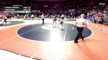 3A 157 lbs Cons. Round 3 - Jaedon Calderon, Lockport (Twp.) vs Vince Tindal, Joliet (Catholic Academy)