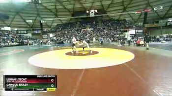 2A 126 lbs 3rd Place Match - Dawson Bailey, Clarkston vs Logan Utecht, West Valley (Spokane)