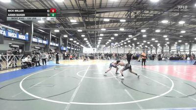 138 lbs Consi Of 16 #1 - Nick Miller, KS vs Aiden Baker, TX