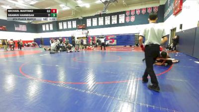 192 lbs 5th Place Match - Michael Martinez, Carter High School vs Seamus Hannegan, Team Thunder