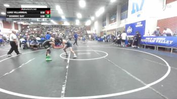 113 lbs Champ. Round 2 - Dominic Day, St. Joseph/Santa Maria vs Luke Villarreal, Redwood