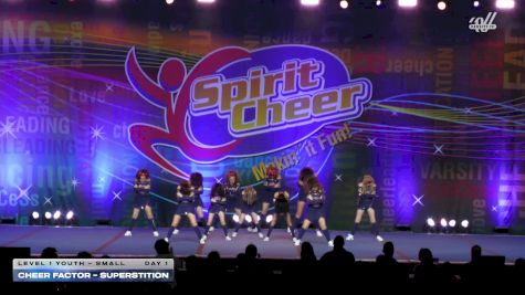 CheerFactor - Superstition [2026 L1 Youth - Small Day 1] 2026 Spirit Cheer Grand Nationals
