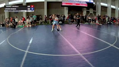 100 lbs Champ. Round 1 - Manny Novelli, Alaska vs Logan Dumas, Idaho