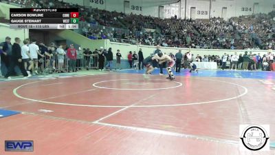 110 lbs Round Of 64 - Carson Bowline, Coweta vs Gauge Stewart, Westmoore Wresting