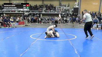 150 lbs Quarterfinal - Nicholas Genin, Newton South vs Caleb Appleyard, Barrington