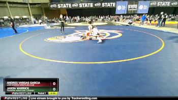 120 lbs Cons. Round 2 - Jaxon Warrick, Punisher Wrestling Company vs Andres Vargas Garcia, Lake Stevens Wrestling Club