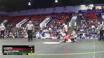 160 lbs Quarterfinals (8 Team) - William Garrard, Goodrich HS vs AJ Martel, Mason HS