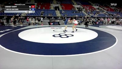 170 lbs Cons. Rd Of 32 - Lindsey Shipp, WA vs Bryce Snyder, PA