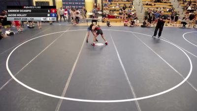 100 lbs Cons. Round 1 - Andrew Ocampo, IL vs Jacob Holley, MI