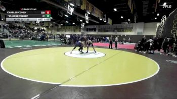 120 lbs Champ. Round 1 - Charles Cohen, Corona Del Mar vs Eliazar Valdez, Central Catholic
