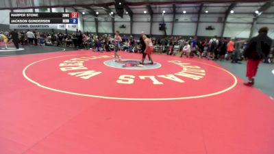 144 lbs Cons. Quarters - Harper Stone, 208 Badgers Wrestling Club vs Jackson Gundersen, Hermiston