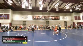 80 lbs Cons. Round 2 - Hauxton Hinton, Mountain Ridge Youth vs Paul Neslen, WEBER WARRIOR WRESTLING