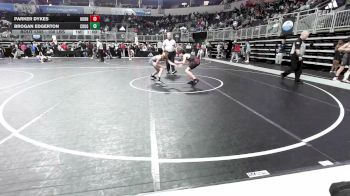 100 lbs 7th Place - Parker Dykes, Hornet Wrestling vs Brogan Edgerton, Cougar WC