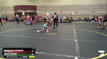 72 lbs Round 1 (6 Team) - Brookson Marksbury, Copperheads vs Bruce Fowler, Untouchables Black