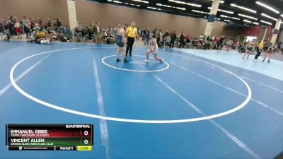 125 lbs Quarterfinal - Vincent Allen, Spring Klein Wrestling Club vs Immanuel Gibbs, Texas Takedown Academy