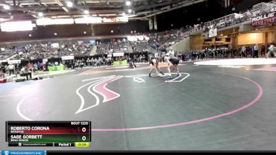 160 lbs Cons. Round 3 - Sage Gorbett, Bend Senior vs Roberto Corona, Ridgevue