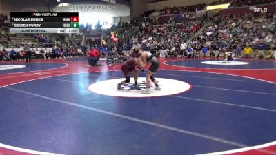 5A 120 lbs Quarterfinal - Nicolas Burks, Benton vs Colten Purdy, Van Buren