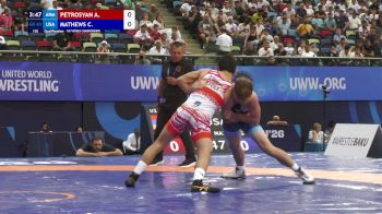 60 kg Qualif. - Artush Petrosyan, Armenia vs Cooper Mathews, United States