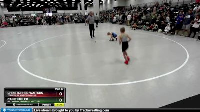 53 lbs Cons. Round 1 - Caine Miller, Millard South Wrestling Club vs Christopher Waitkus, Team Tulsa Wrestling Club