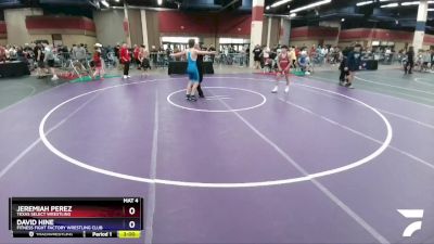 132 lbs Cons. Round 3 - Jeremiah Perez, Texas Select Wrestling vs David Hine, Fitness Fight Factory Wrestling Club