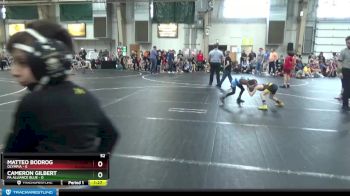 52 lbs Round 5 (6 Team) - Cameron Gilbert, PA Alliance Blue vs Matteo Bodrog, Olympia