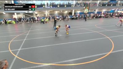 90 lbs Champ. Round 1 - Oz Bellamy, Unattached vs Macklen Marksbury, Unattached