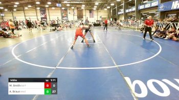 145 lbs Round Of 16 - Matthew Smith, Buffalo Valley Wrestling Club - Black vs Alex Braun, Team Shutt Mutts