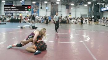 152 lbs Rr Rnd 3 - Abigael O`Neill, Diesel Wrestling Academy Orange vs Adrianna Bowling, Roughneck Wrestling Club