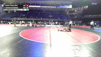 113 lbs Cons. Round 4 - London Gutierrez, Ponderosa vs Dante Caballero, Stagg