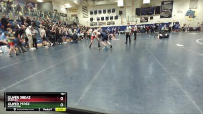 180 lbs 1st Place Match - Oliver Ordaz, Riverside vs Oliver Perez, Northwood