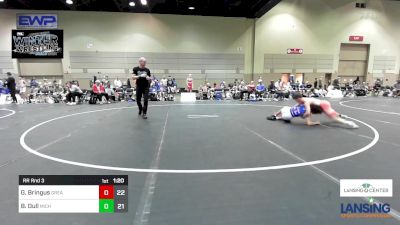 125 lbs Rr Rnd 3 - George Bringus, Greater Heights Wrestling vs Brennan Dull, Michigan Premier WC - (B)