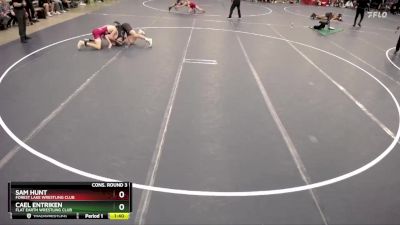 157 lbs Cons. Round 3 - Sam Hunt, Forest Lake Wrestling Club vs Cael Entriken, Flat Earth Wrestling Club