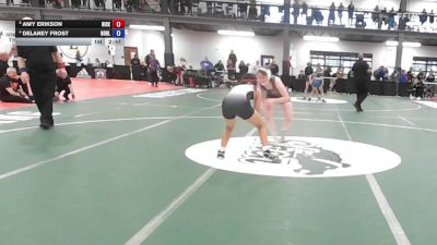 126 lbs 3rd Place - Delaney Frost, Noble vs Amy Erikson, Niskayuna-schenectady