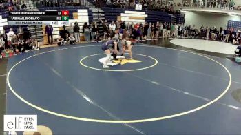 120 lbs. 5th Place Match - Brooklynn Church, Broken Arrow vs Abigail Monaco, Park HIll South