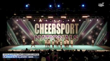 Platinum Elite Allstars - Neon [2026 L2 Junior - D2 - Small - C Day 2] 2026 CHEERSPORT National All Star Cheerleading Championship
