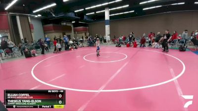 49 lbs Quarterfinal - Elijah Coffel, NB Elite Wrestling Club vs Theseus Yang-Elson, Summit Wrestling Academy