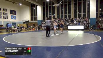 220 lbs Chase Singletary, Blair vs Mike Doggett, Wyoming Seminary